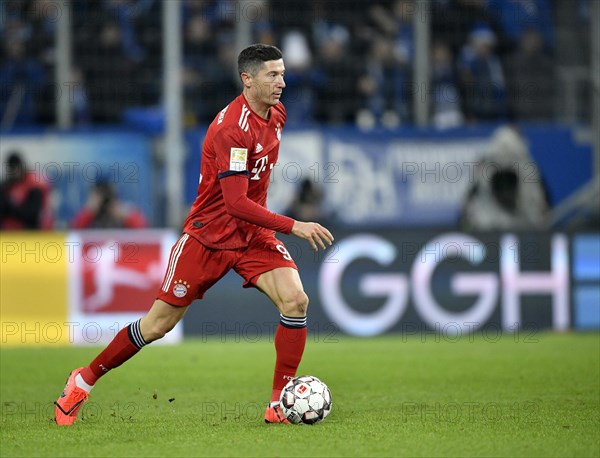 Robert Lewandowski FC Bayern Munich on the ball