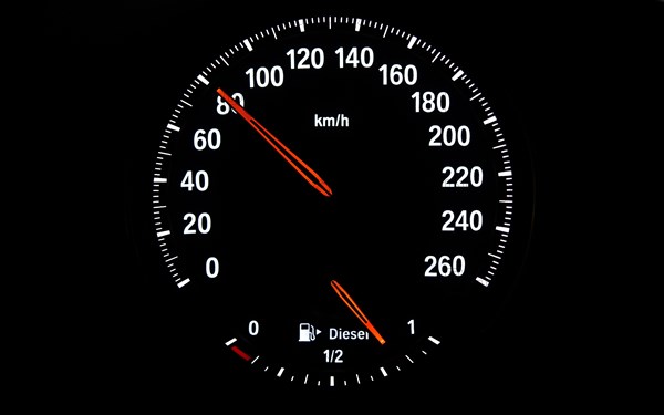 Speedometer with fuel gauge for diesel