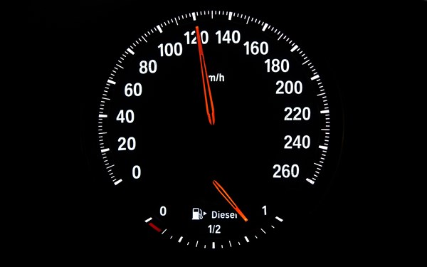 Speedometer with fuel gauge for diesel