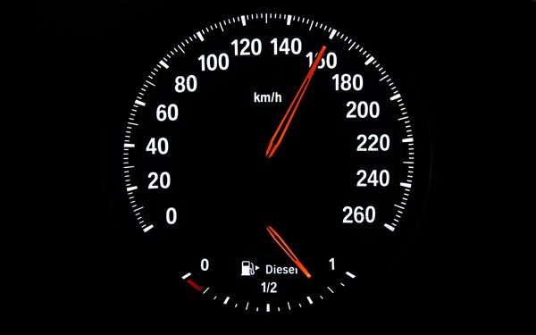 Speedometer with fuel gauge for diesel