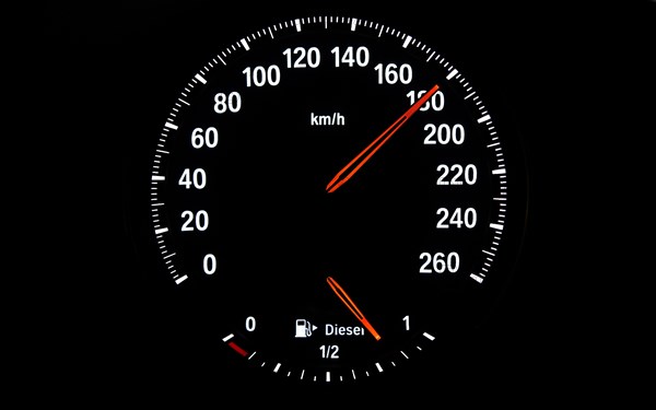 Speedometer with fuel gauge for diesel