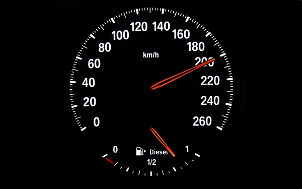 Speedometer with fuel gauge for diesel