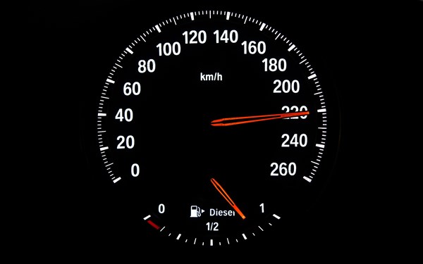 Speedometer with fuel gauge for diesel