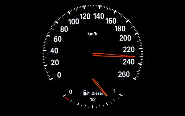 Speedometer with fuel gauge for diesel