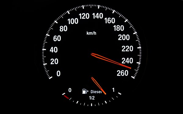 Speedometer with fuel gauge for diesel