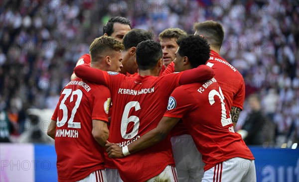 Goal celebration at FC Bayern Munich