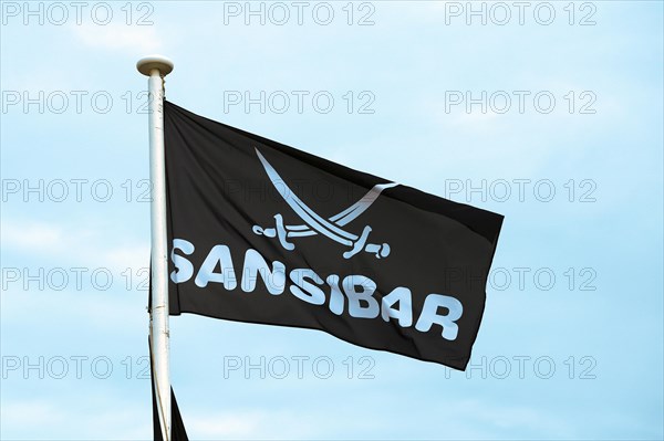 Flag of cult restaurant Zanzibar