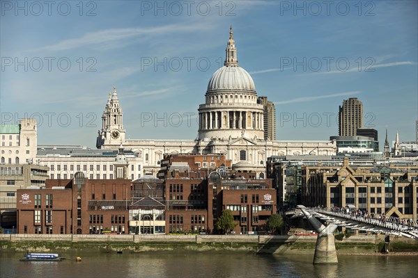 St Paul's Cathedral and Millennium Bridge