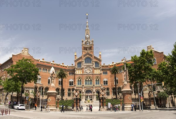 Main entrance of Hospital de la Santa Creu i Sant Pau