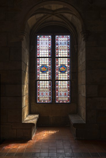 Glass windows in the powder tower