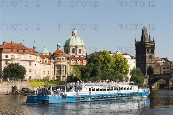 Excursion boat on the Vltava