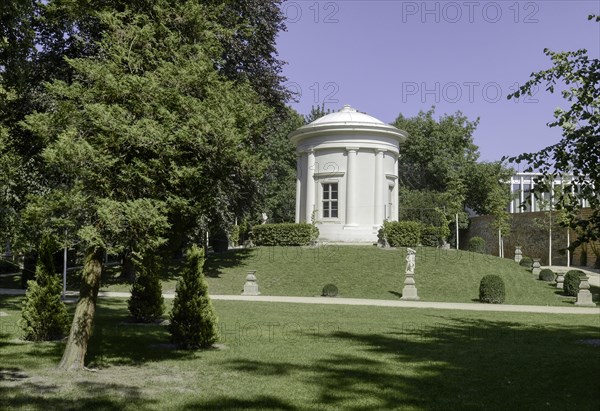 Temple Garden with Temple of the Muses