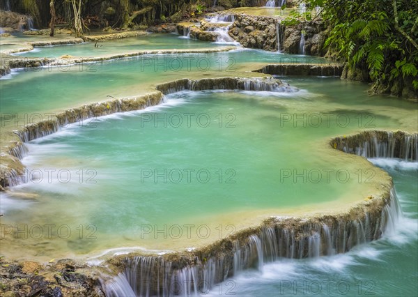 Kuang Si Falls or Tat Kuang Si Waterfall