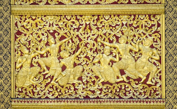 Ornate golden decorative panels