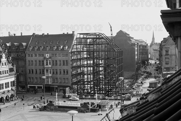 Steel construction for the new exhibition building