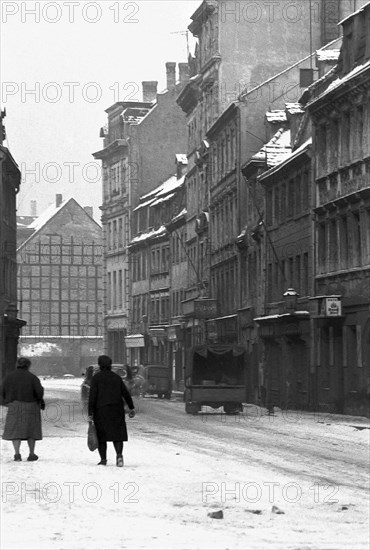 Street scene in winter