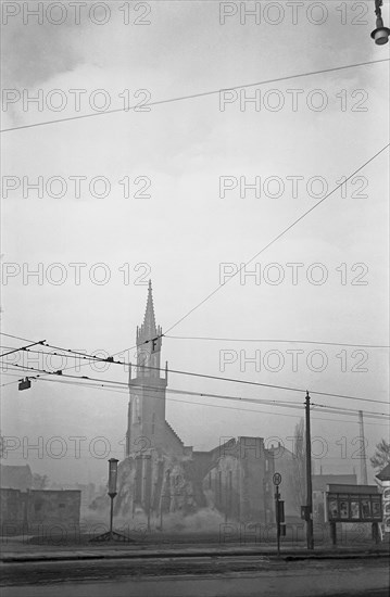 Demolition of the Catholic Church St. Trinitatis