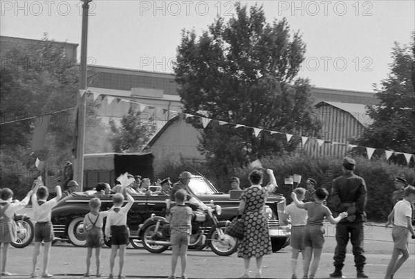 Cosmonaut Juri Gagarin visits Leipzig