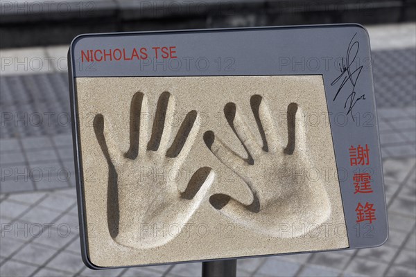 Handprints of Nicholas Tse