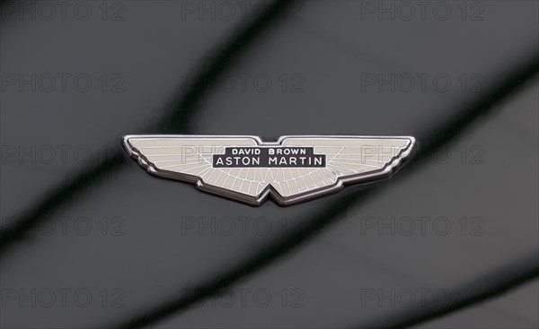 David Brown Aston Martin emblem on a V8 Vantage