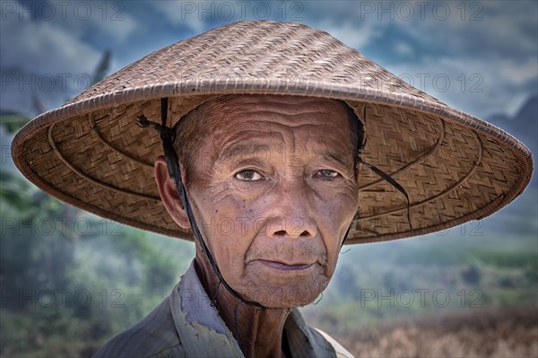 Indonesian rice farmer