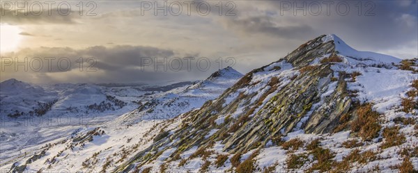 Mountains with snow