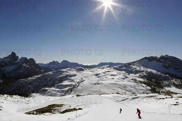 Skier on ski slope Tognola