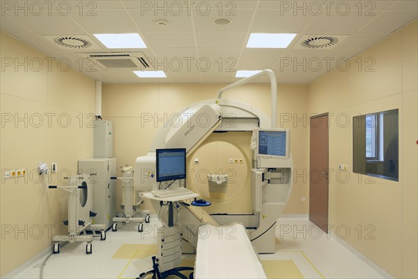 Examination room with medical equipment