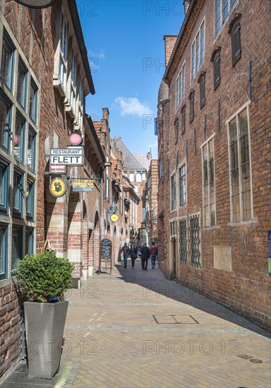 Brick houses in the Bottcherstrasse