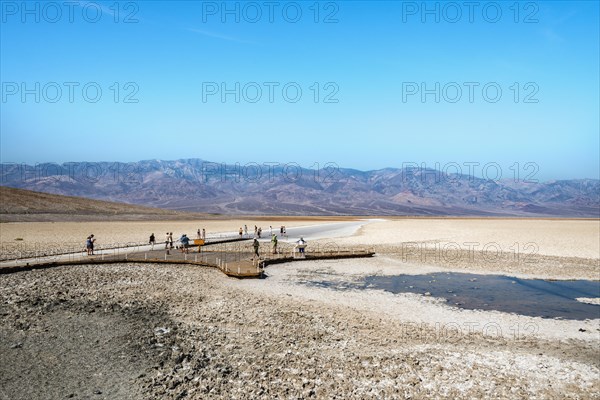 People on a jetty at Badwater Basin