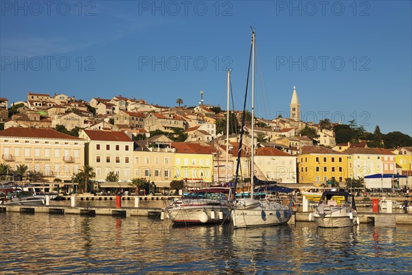 Sailboats in the port of Mali Losinj