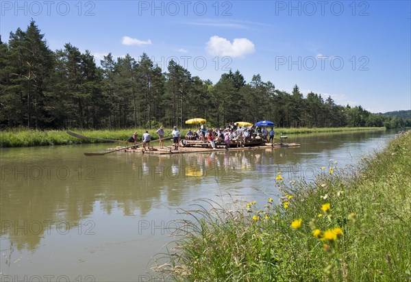 Raft on the Isar Canal