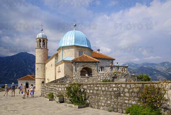 Pilgrimage church on the island of Maria of the Rock