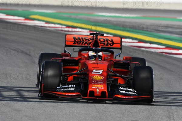 Racing car on racetrack