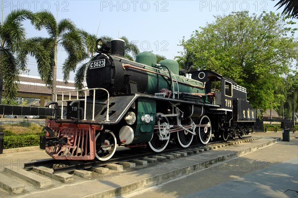 Historic steam locomotive C 5623 of the Death Railway Death Railway