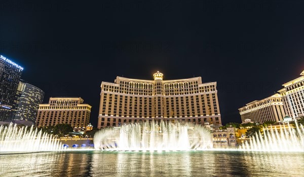 Fountains in front of Bellagio Hotel