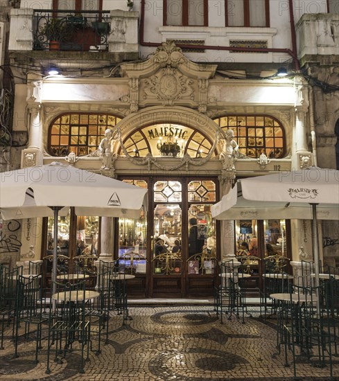Majestic Cafe at night