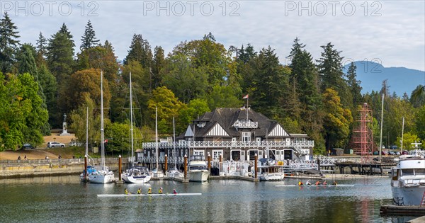 Marina with old harbour building