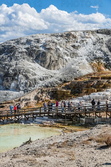 Tourists at Sinter Terraces