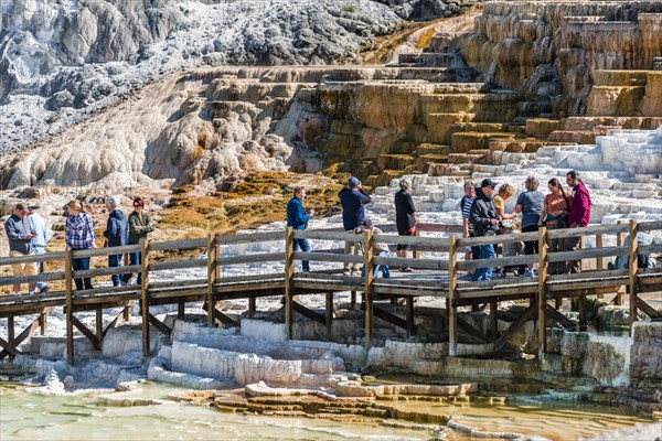 Tourists at Sinter Terraces