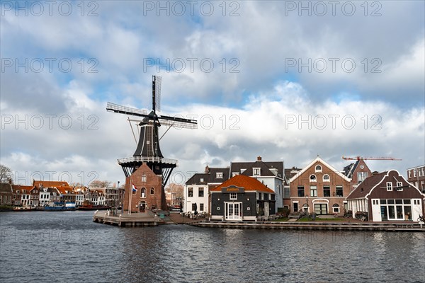 De Adriaan windmill on the river Spaarne