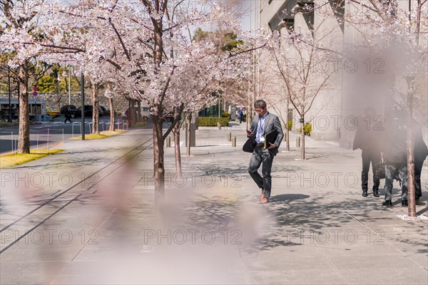 Japanese businessman in suit