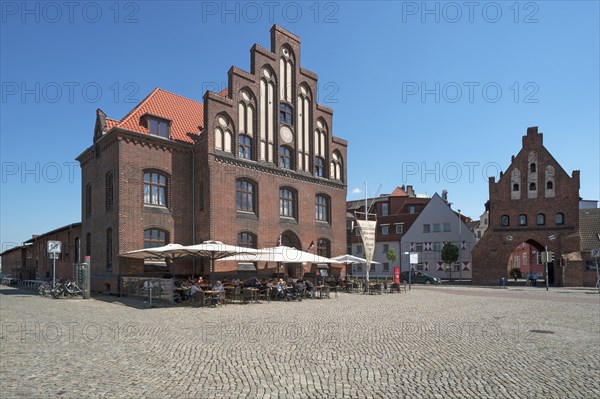 Old customs house with water gate in the Old Port