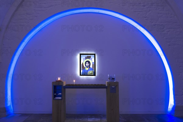 Chapel of devotion with sacrificial candles