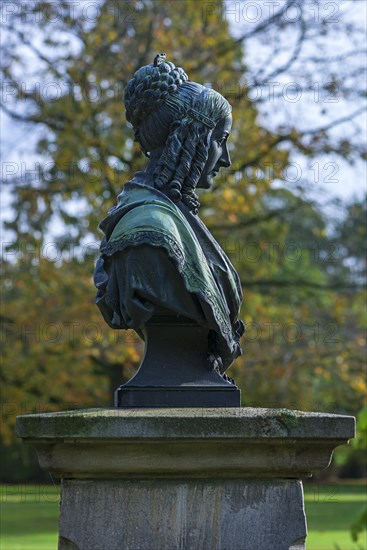 Bust of the poet Annette von Droste-Hulshoff