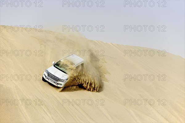 Jeep tour in the sandy desert