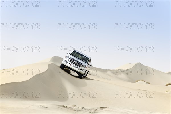 Jeep tour in the sandy desert