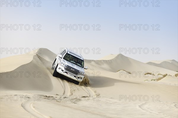 Jeep tour in the sandy desert