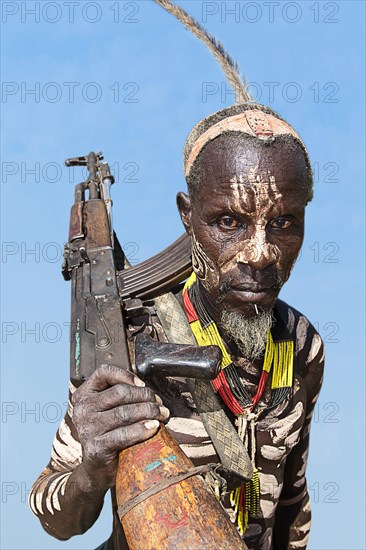 Man with Kalashnikov