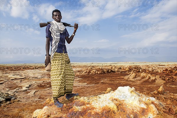 Afar nomad with Kalashnikov